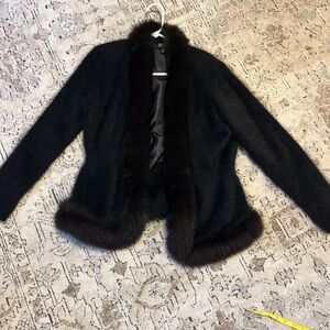 Woman’s angora jacket size medium